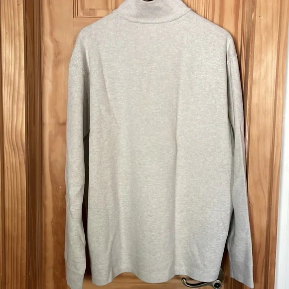 POLO RALPH LAUREN Men's Classic Quarter-Zip Pullover- Color Oatmeal - Picture 3 of 5